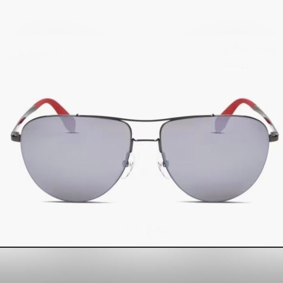 ADIDAS Original Unisex Aviator Gunmetal Sunglasses - Picture 1 of 9